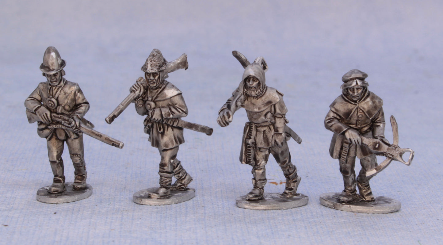 REN 45. German Peasants – handguns & crossbows