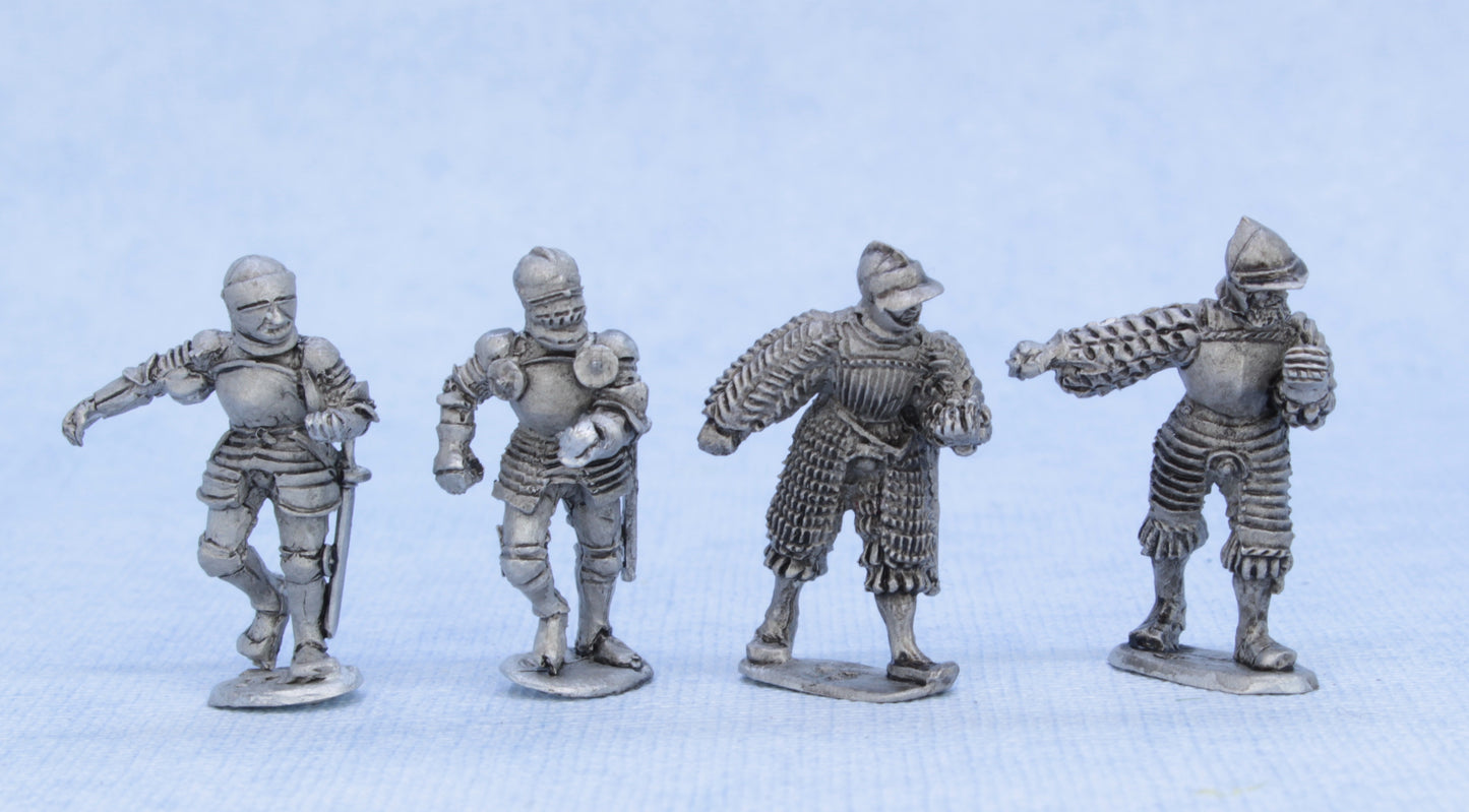 LAN 02. Landsknecht front-ranks open-handed, armoured