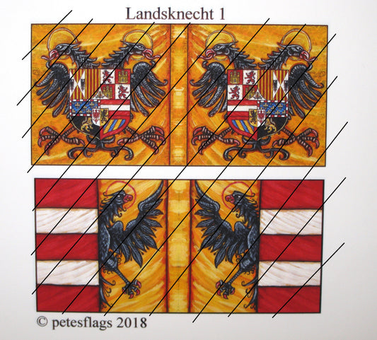 REN 64. Landsknecht Flags – Imperial Eagles