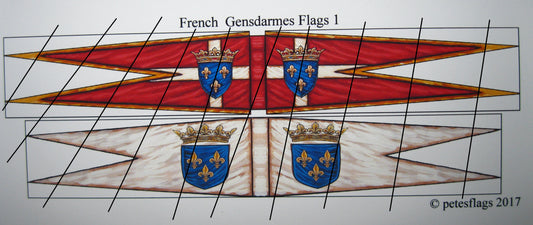 REN 62. French Gendarme Flags (1)